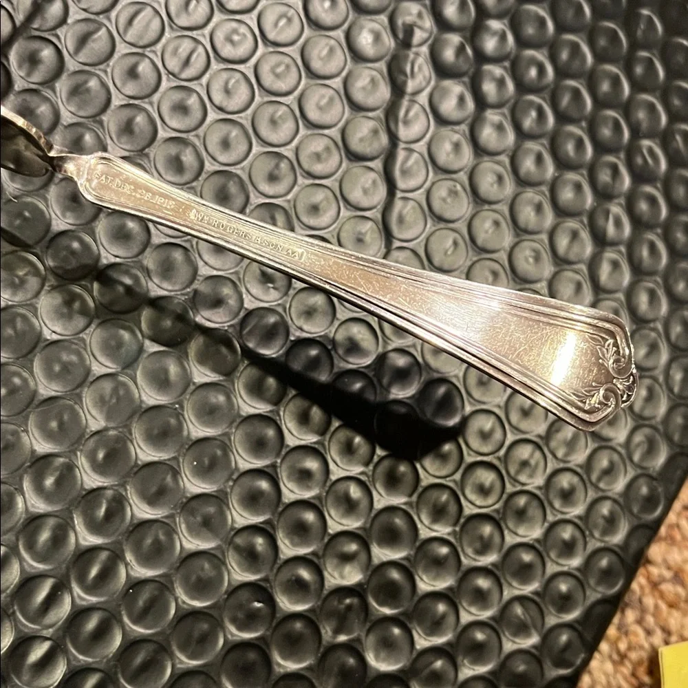 William Wm. Rogers & Son AA 1915 Hampden Silver plated handled butter knife VGUC